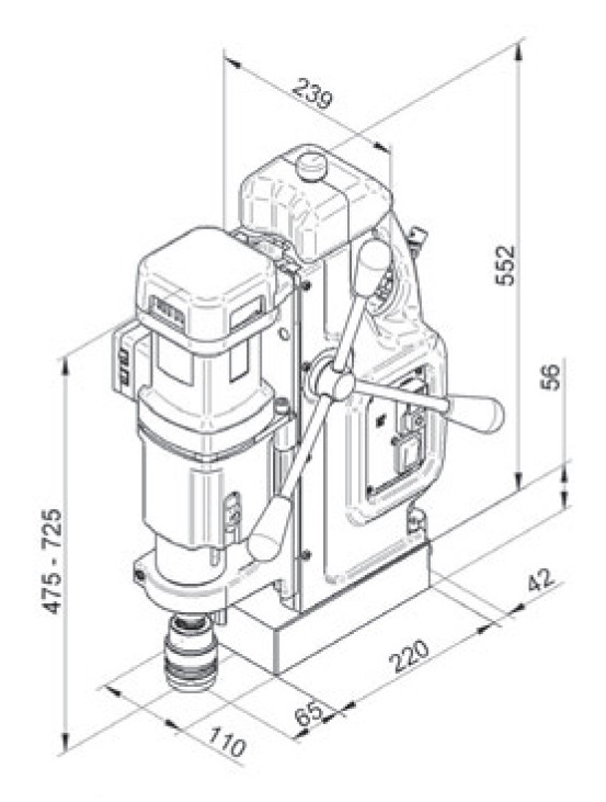 MAB 855（鉆芯75-切深110）